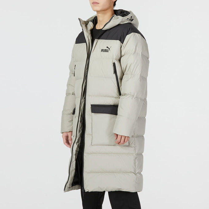 Chaqueta acolchada de plumas «gris»
