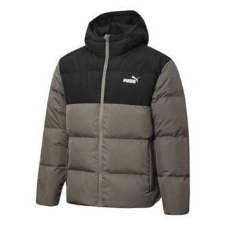 Chaqueta acolchada «Verde oliva y negro»