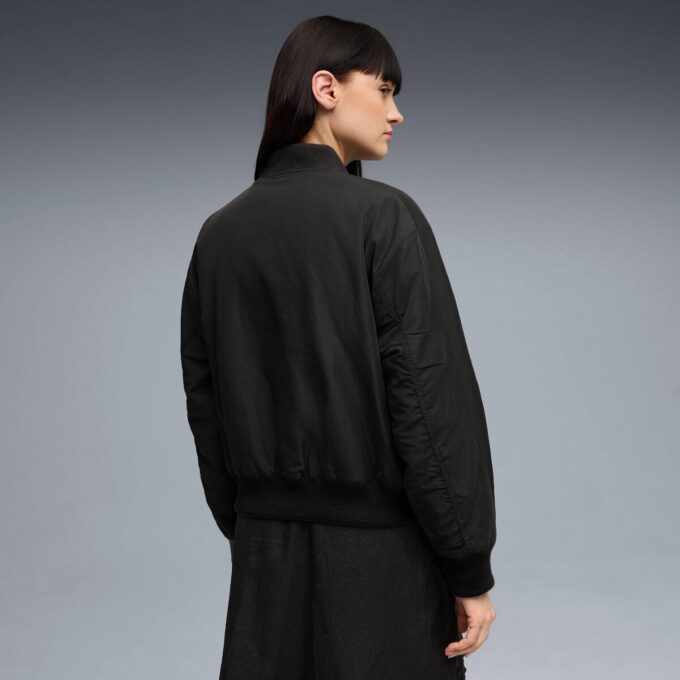 Chaqueta bomber de satén T7 para mujer