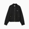 Chaqueta bomber de satén T7 para mujer