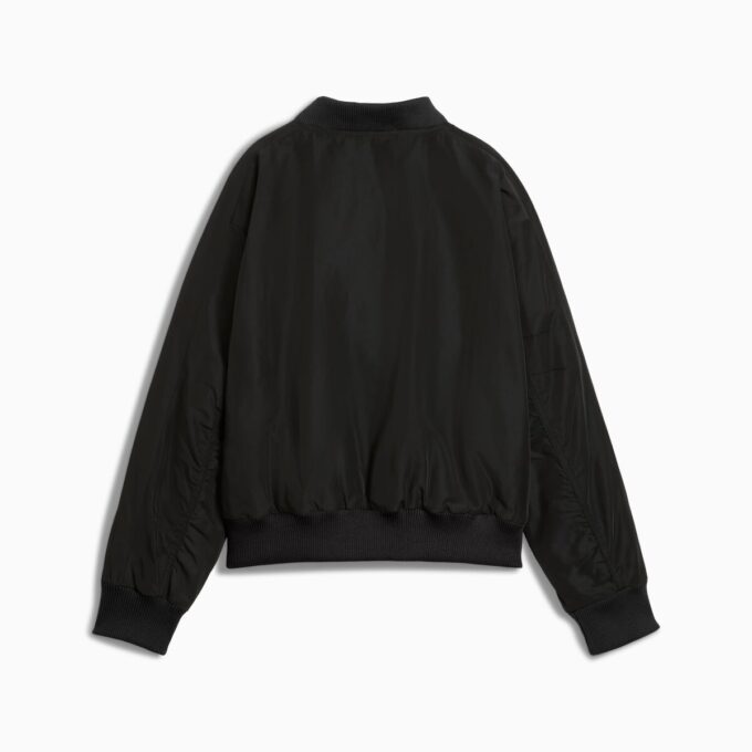 Chaqueta bomber de satén T7 para mujer