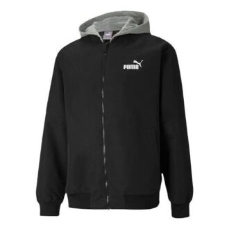 Chaqueta con capucha en bloque «Negro, blanco y gris»