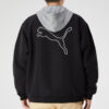 Chaqueta con capucha en bloque «Negro, blanco y gris»