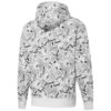 Chaqueta con capucha y cremallera completa con estampado integral Club «Blanca»