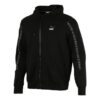 Chaqueta con capucha y cremallera completa Elevate «Negro y blanco»
