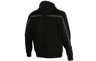 Chaqueta con capucha y cremallera completa Elevate «Negro y blanco»
