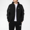 Chaqueta con capucha y cremallera completa Elevate «Negro y blanco»