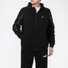 Chaqueta con capucha y cremallera completa Elevate «Negro y blanco»