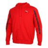 Chaqueta con capucha y cremallera completa Elevate «Rojo y negro»