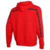 Chaqueta con capucha y cremallera completa Elevate «Rojo y negro»