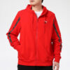 Chaqueta con capucha y cremallera completa Elevate «Rojo y negro»