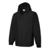 Chaqueta con capucha y cremallera completa «Negra»