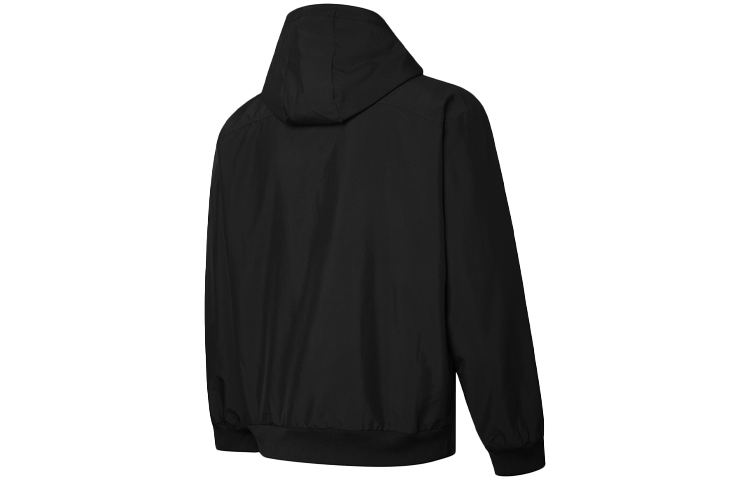 Chaqueta con capucha y cremallera completa «Negra»