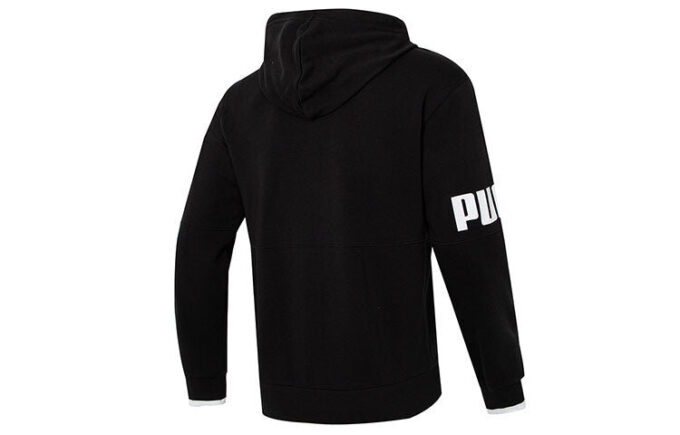 Chaqueta con capucha y cremallera completa Power «Negra»