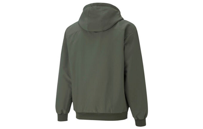 Chaqueta con capucha y cremallera completa «Verde»