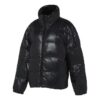 Chaqueta corta de plumón brillante «negra»