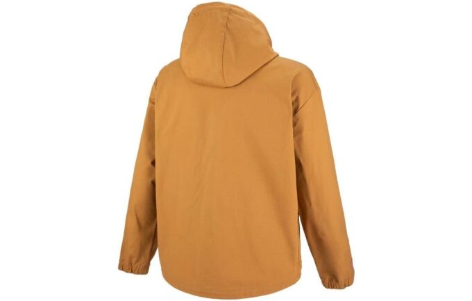 Chaqueta cortavientos con capucha «Marrón»