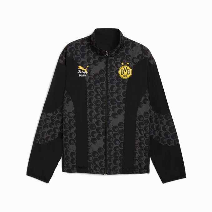 Chaqueta cortavientos reversible de fútbol PUMA x KIDSUPER Borussia Dortmund para hombre