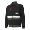 Chaqueta de baloncesto acolchada de invierno «Parket» (negro y verde)