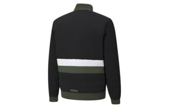 Chaqueta de baloncesto acolchada de invierno «Parket» (negro y verde)