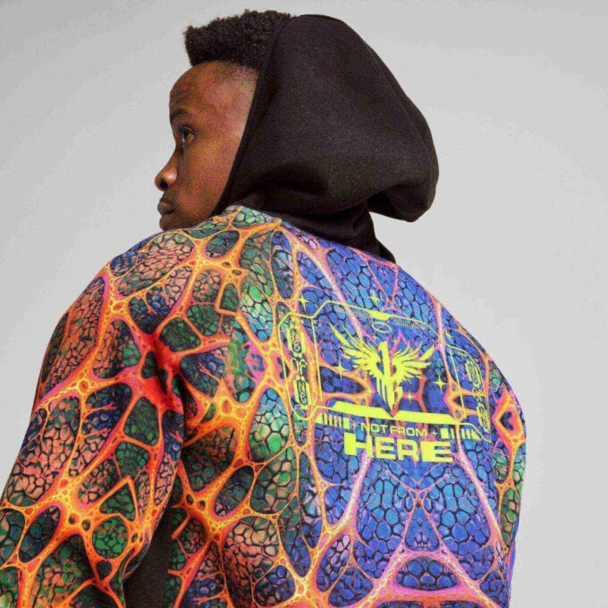 Chaqueta de baloncesto con cremallera Melo Alien Skin para hombre
