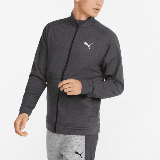 Chaqueta de entrenamiento Cloudspun con cremallera completa «Negra»