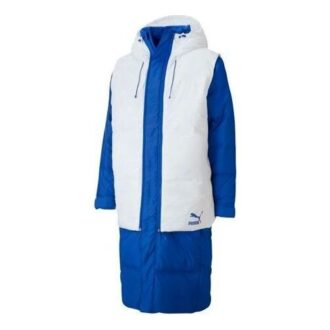 Chaqueta de plumas «Azul y blanco»