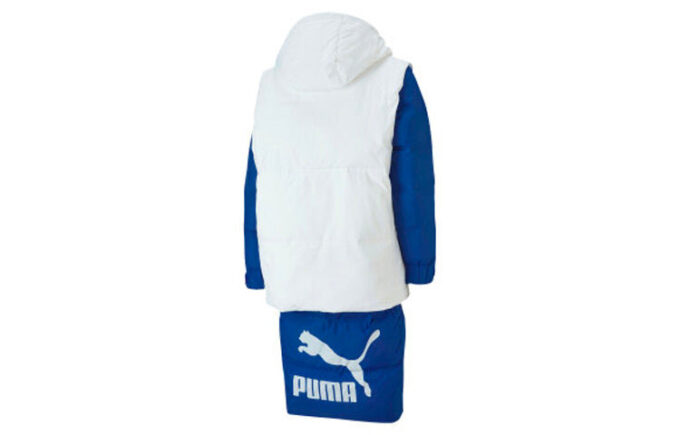 Chaqueta de plumas «Azul y blanco»