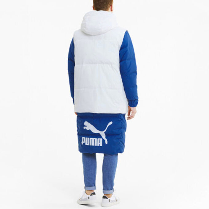 Chaqueta de plumas «Azul y blanco»