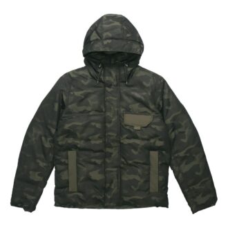 Chaqueta de plumas de camuflaje con capucha Streetstyle 480 «Negra»