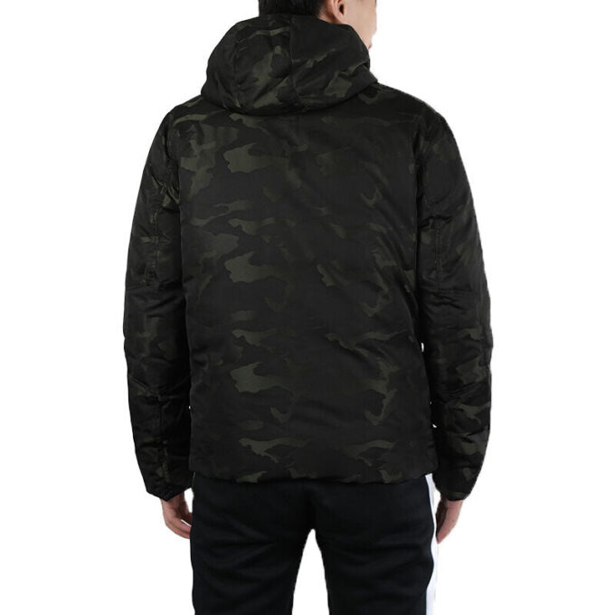Chaqueta de plumas de camuflaje con capucha Streetstyle 480 «Negra»