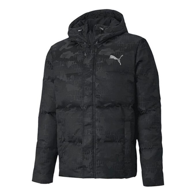 Chaqueta de plumas de camuflaje «Negro y blanco»
