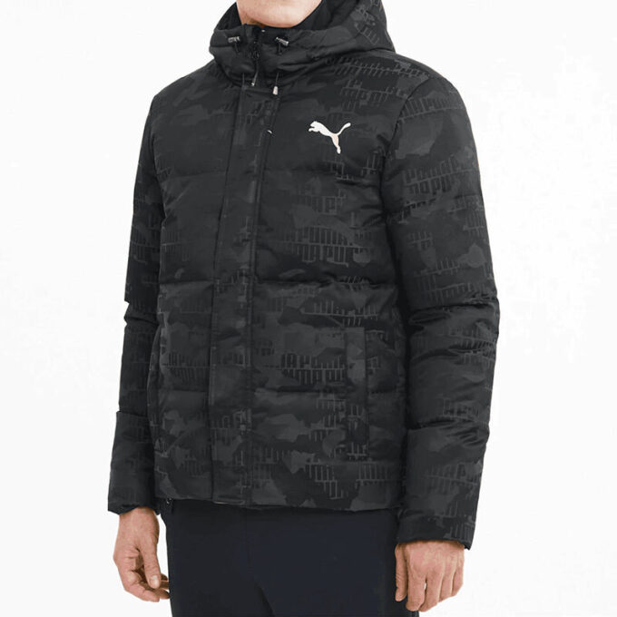Chaqueta de plumas de camuflaje «Negro y blanco»