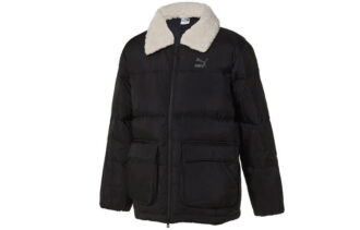 Chaqueta de plumas de esquilado «negra»