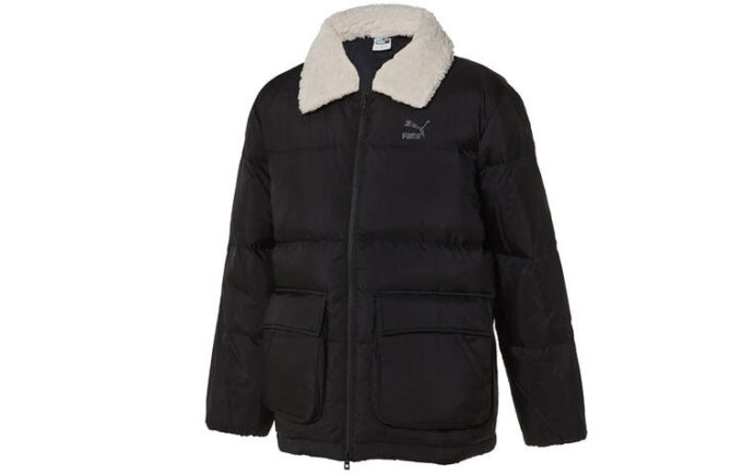 Chaqueta de plumas de esquilado «negra»