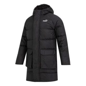 Chaqueta de plumas larga «Negra»
