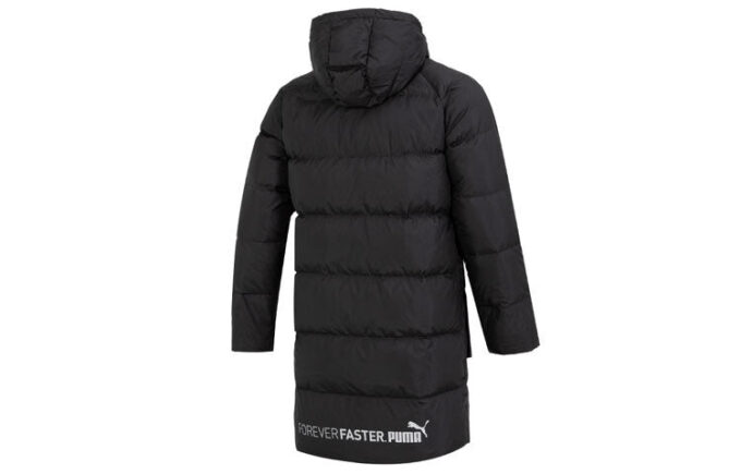 Chaqueta de plumas larga «Negra»