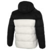 Chaqueta de plumón con capucha desmontable «Blanco y negro»