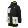 Chaqueta de plumón retro con bloques «Negro y blanco»