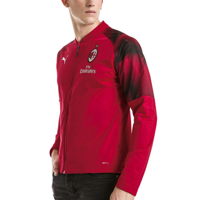 Chaqueta de poliéster del estadio del AC Milan «Roja»