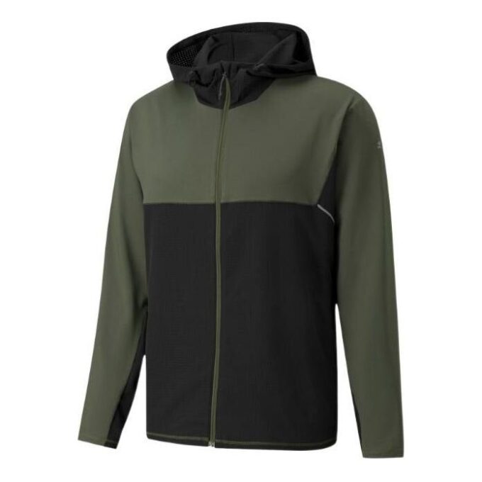 Chaqueta de running Cooladapt con cremallera completa «Verde»