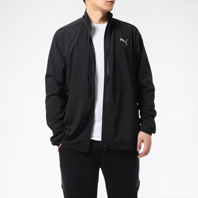 Chaqueta de running tejida favorita «Negra»