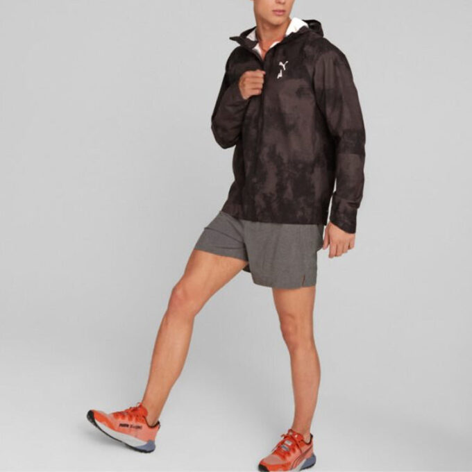 Chaqueta de trail running plegable Seasons StormCELL Sympatex «Negra»