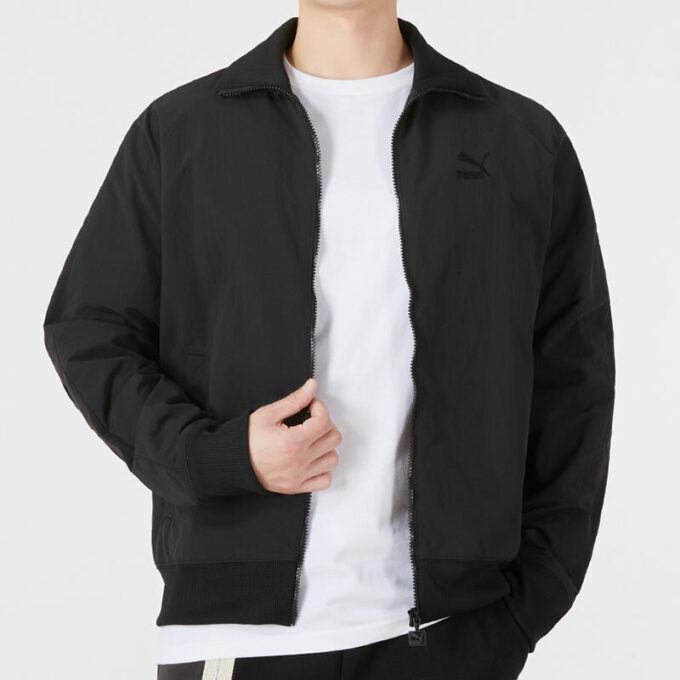 Chaqueta deportiva arrugada T7 «Negra»