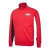 Chaqueta deportiva con cremallera «A medida para el deporte», color rojo, blanco y negro