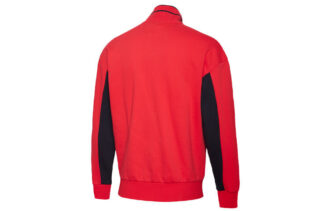 Chaqueta deportiva con cremallera «A medida para el deporte», color rojo, blanco y negro