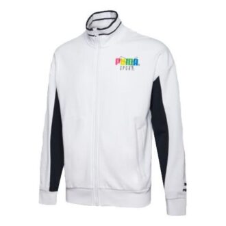 Chaqueta deportiva con logo en la manga «Blanco y negro»
