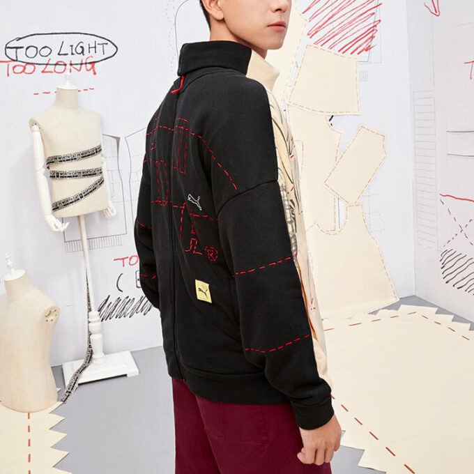 Chaqueta deportiva PUMA x Michael Lau Two Face FZ «Beige»