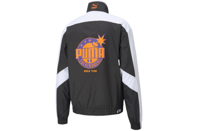 Chaqueta deportiva PUMA x The Hundreds «Negro, Blanco y Naranja»