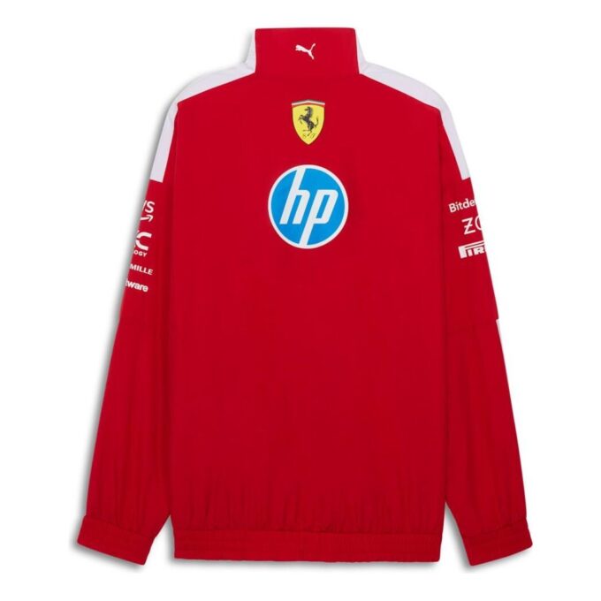Chaqueta extragrande PUMA x Scuderia Ferrari 2025 Drivers T7 «Cereza oscuro»